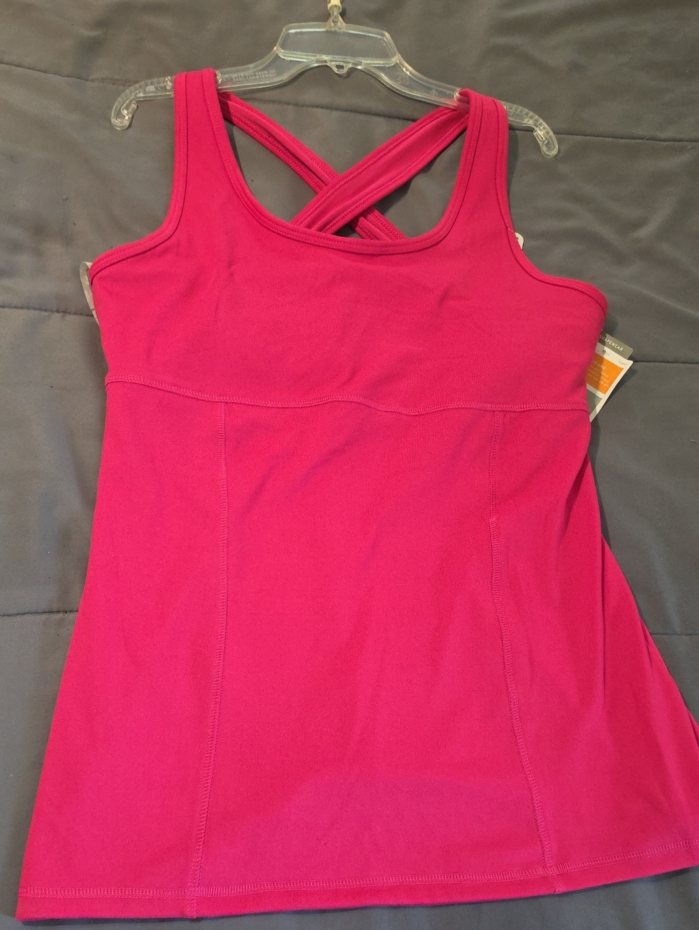Champion Women's Cross-Back Tank Top - Bright Pink